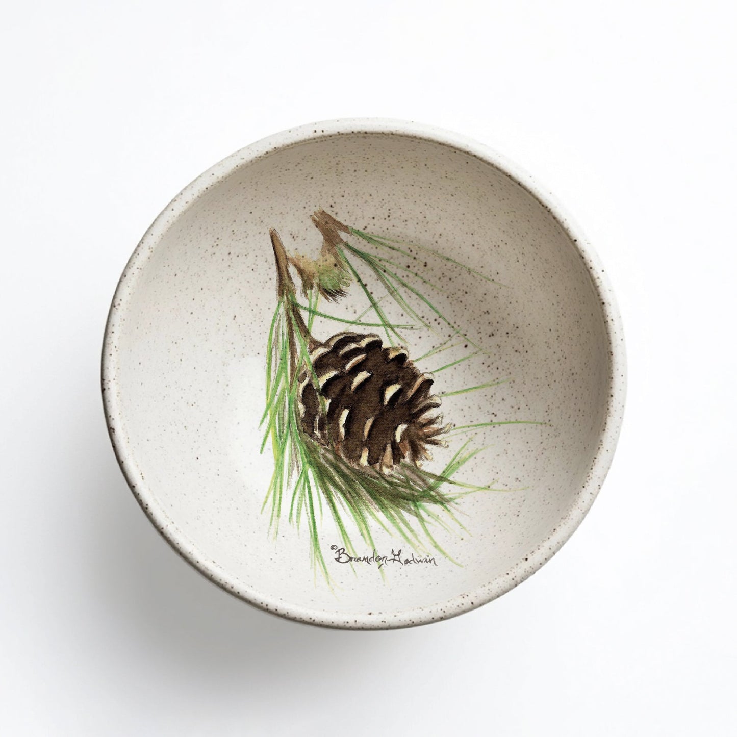 Signature Ceramic Pine Cone Bowl