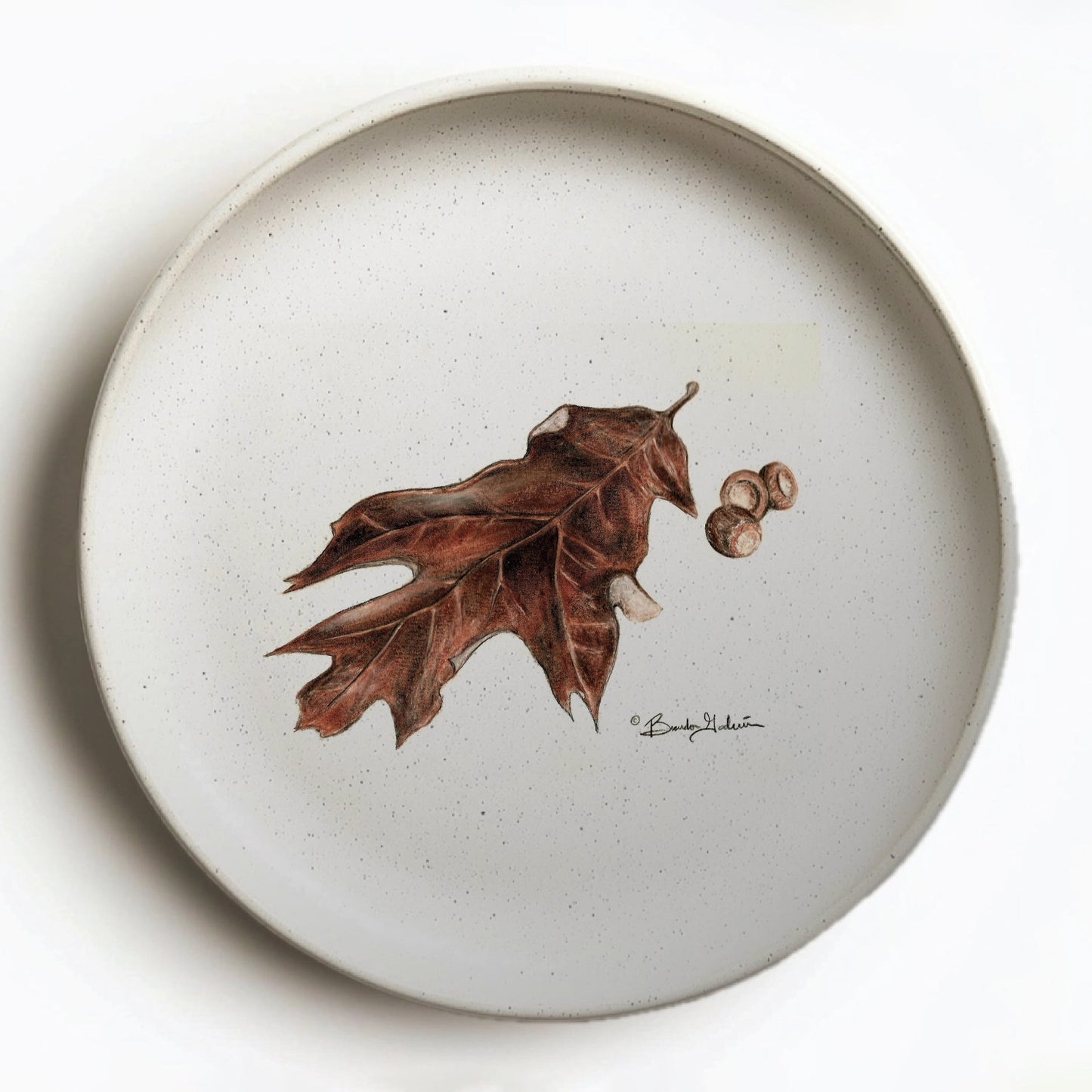 Signature Ceramic Leaf Dinner Plate