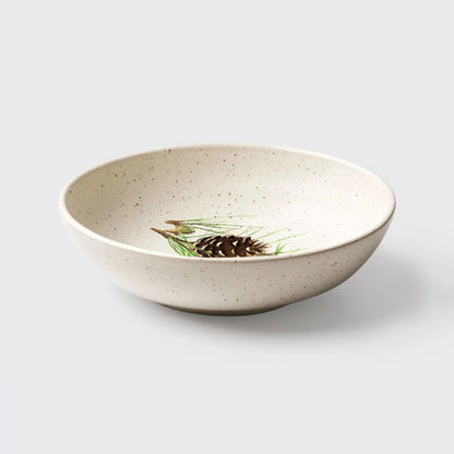 Signature Ceramic Pine Cone Bowl