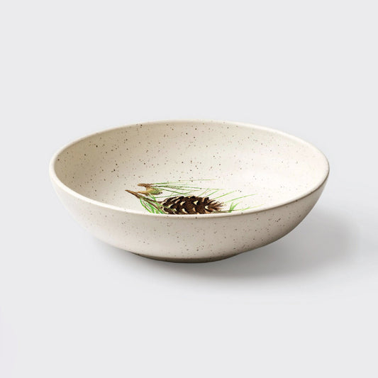 Signature Ceramic Pine Cone Bowl