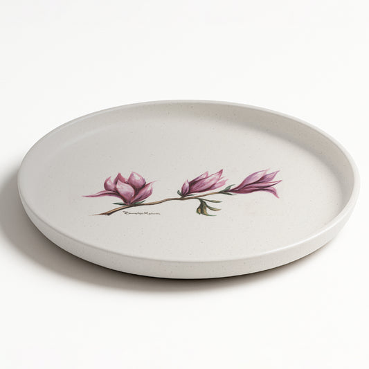 Signature Ceramic Flower Dinner Plate