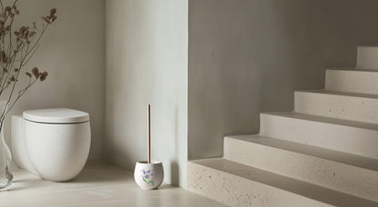 Orchid Ceramic Toilet Bowl Plunger Vessel