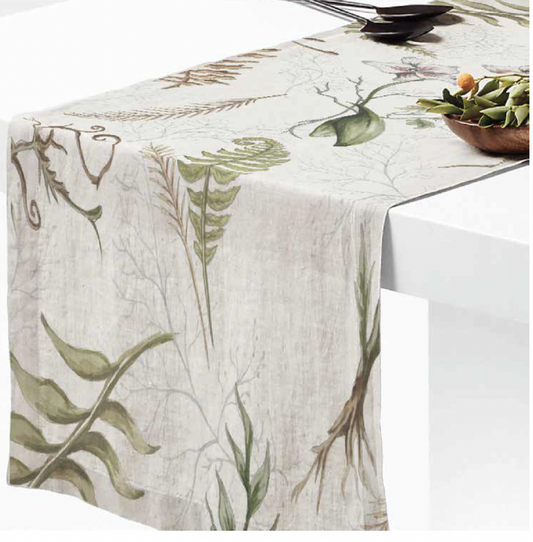 Botanicals Linen Table Runner