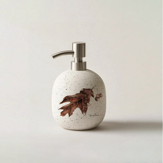 Leaf Ceramic Soap Dispenser