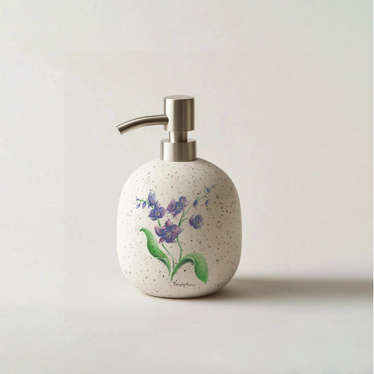 Orchid Ceramic Soap Dispenser